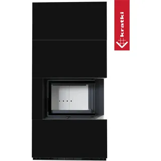 Kratki Kaminbausatz Floki Box Stahl Schwarz
