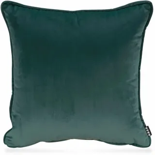 H.O.C.K. Dekokissen Nobile Samt, Kissenhülle mit Füllung, 1 Stück grün 50 cm x 50 cm