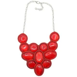 COLLEZIONE ALESSANDRO Kurze Kette " Lava " in rot | Gr.: onesize