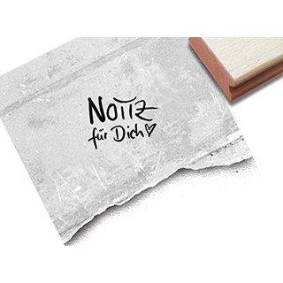 Stempel Notiz für Dich - Kleiner Textstempel Ministempel Datum Termin vormerken Wichtig Einladung Basteln Kalender Bullet Journal Deko - zAcheR-fineT