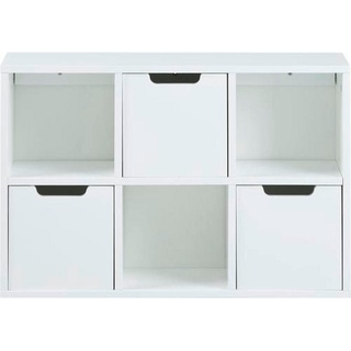 Livetastic Regal, Weiß, Holzwerkstoff, 3 Schubladen, 58x39x18 cm, Arbeitszimmer, Büroregale, Bücherregale
