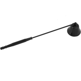 Candle Snuffer,Kerzenlöscher Messing,Edelstahl-Kerzenlöscher,1 Stück Mode-Edelstahl,Glockenförmiger Kerzenlöscher,Dochtschneider,Abdeckung,Handwerkzeug (Schwarz)
