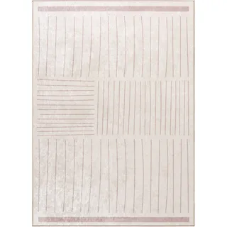 Teppich SEHRAZAT "Caimas 8310" Teppiche Gr. B/L: 180 cm x 280 cm, 8 mm, 1 St., beige Esszimmerteppiche waschbar,Boho,Skandi,rutschfest,Kurzflor,Pflegeleicht