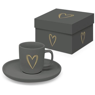 ppd - Pure Heart Anthracite Matte Espresso-Set in Geschenkbox