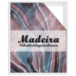 BIRAPA Einzelrahmen Schattenfugenrahmen Madeira, (1 Stück), 30x40 cm, Weiß, Holz weiß 30 cm x 40 cm