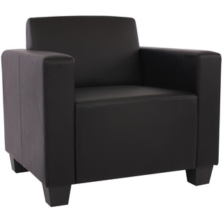 Modular Sessel Loungesessel Moncalieri, Kunstleder ~ schwarz