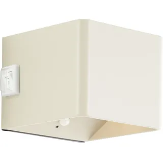 Brilliant Außenleuchte Kunststoff 8,0 cm mit Bewegungsmelder beige