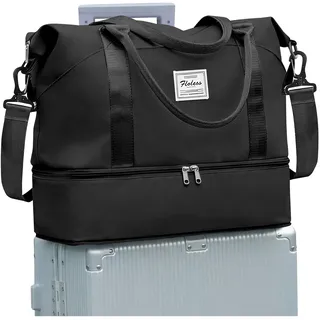 SZLX Reisetasche Damen 40x30x20 Ryanair Handgepäck Tasche Sporttasche Weekender Bag Schwimmtasche Wasserdicht Travel Duffle Bag Fitnesstasche Trainingstasche Krankenhaustasche mit Schuhfach - Ryanair/Wizz 40x30x20cm