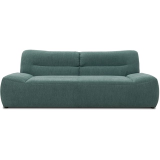DOMO. Collection Boho Sofa, 3 Sitzer im Boho-Style, 3er Sofa, Couch, Bigsofa in petrol