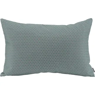 Dekokissen H.O.C.K. "Miss Dots Kissen", blau (petrol, gepunktet), B:40cm H:10cm L:60cm, Baumwolle, Polyester, Dekokissen_Sitzkissen_Kissenhüllen, mit Punkten, Kissenhülle mit Füllung, 1 Stück