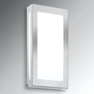 CMD Außenwandleuchte Edelstahl 28 x 14 cm 1er Set silber