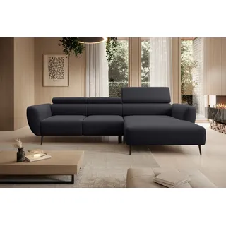 werk2 Eckcouch Polyester 2-Sitzer Grau