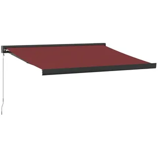 vidaXL Markise Manuell 300 x 250 cm rot