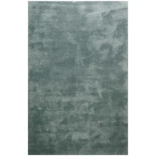Homie Living Pisa Hochflorteppich 80 x 150 cm Grau/Grün