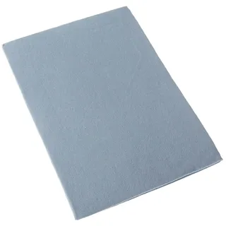 Homescapes Bettlaken Baumwolle-Biber 100 x 150 cm Blau