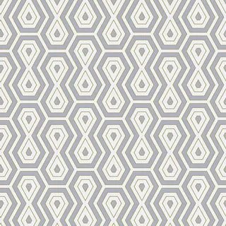 Bricoflor Retro Vliestapete Grau Weiß Gold 70er Jahre Tapete Geometrisch für Wohnzimmer und Schlafzimmer Seventies Wandtapete aus Vlies und Vinyl
