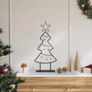 Möbel Metall Weihnachtsbaum mit Ständer Schwarz 60 cm Stahl - Weihnachtsgirlanden &48299 - Schwarz