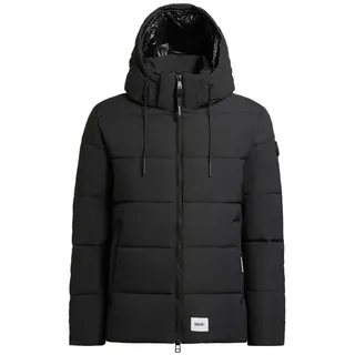 khujo Winterjacke Loga2-YM Steppjacke mit abnehmbarer Kapuze und Rucksackträgern grau S (48)