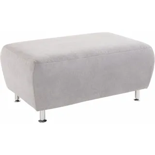 Hocker HOME AFFAIRE "Manhattan", silber, B:101cm H:45cm T:68cm, Struktur (100% Polyester);Flachgewebe (90% Polyester, 10% Polyamid);Luxus-Microfaser (100% Polyester), Hocker, Hocker, in drei Bezugsqualitäten