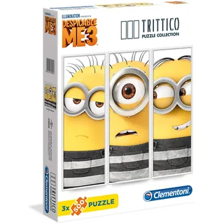 Clementoni 39802 Dm Despicable Me/Minions Triptychon, Mehrfarbig, 3 x 500 Pezzi