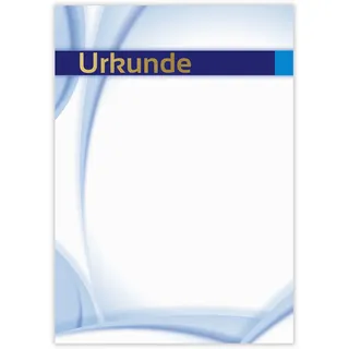 Designpapier Urkunde 09 Goldprägung DP876 – 12 Blatt Briefpapier – Vordruck, selbst beschriften, 1. Platz, Sporturkunde, Ehrenurkunde, Zertifikat – Nur für Inkjetdrucker – Druckerpapier A4 190g/m2