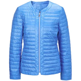 Steppjacke GOLDNER "Steppjacke in zart glänzender Qualität", Damen, Gr. 44, blau (azurblau), Obermaterial: 100% Polyamid PA., Sonstiges, Jacken Steppjacke, mit Reißverschluss und Eingrifftaschen
