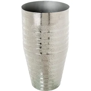 Bodenvase aus Metall, Aluminium, silberfarben, Ø 40 x 75 cm