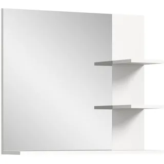 xonox.home Badezimmer Laredo Spiegel 80cm 3 Ablagen weiß. - Weiß