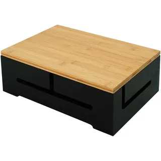 Relaxdays Kabelbox HxBxT 11 x 32 x 22 cm 1-tlg. schwarz