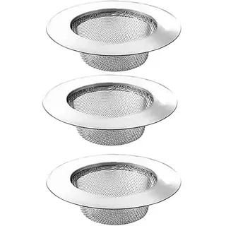 3 Stück abflusssieb, abflusssieb küchenspüle, Abflusssieb Edelstahl Rostfrei, Waschbecken Sieb Abfluss Spüle, für Küche Netto Senke, Bad Bodenablauf, Dusche Abfluss(11CM)