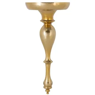 Licht-Erlebnisse Wandregal EDREN, Metall Gold H: 80 cm Handarbeit Barock Design schwebend goldfarben