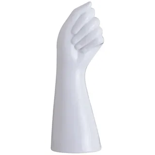Menschliche Vase, Kleine Blumenvase, Vase aus weißer Keramik, Hand vase, Moderne Vase, Garten Haus Wohnzimmer Dekoration, Tischkunst Statue, Innen- und Außenbereich (weiß)