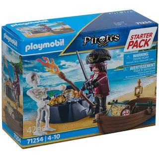 PLAYMOBIL® Pirat mit Ruderboot und Schatzinsel 71254-Größe:Einheitsgröße