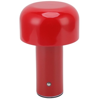 Fockety Pilz Lampe, USB Aufladung LED Nachttischlampe kleine dekorative Touch Tischlampe mit 3 Farbmodi, kleines dekoratives Nachtlicht für Schlafzimmer Home Decor Frauen Baby Kinder Gesch (Rot)
