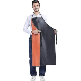 Ölbeständige Gummischürze, Schutzschürze, Wasserdichte Pvc-schürze (schwarz)