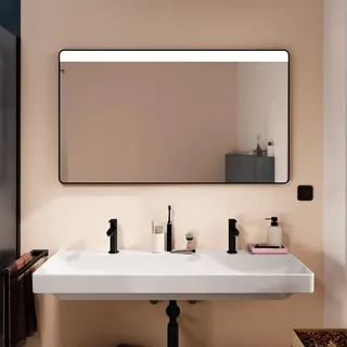 Hansgrohe Xarita Lite Q 1200 x 700 x 30 mm Mattschwarz