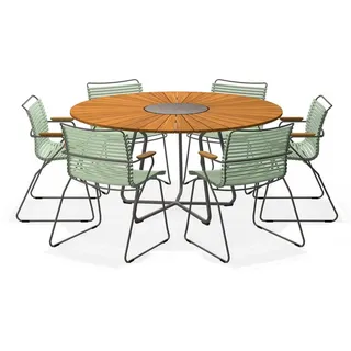 HOUE CLICK Gartenmöbel Set – 6 Personen mit CIRCLE Tisch rund 150cm