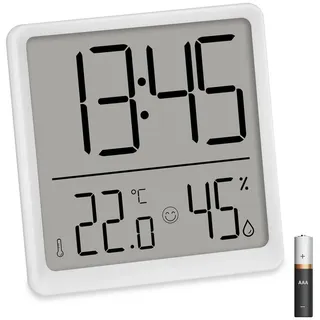 ADE Digitale Uhr weiß