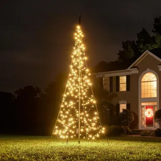 Fairybell LED-Weihnachtsbaum für draussen - 3 Meter - 320 LEDs - All Surface/Geeignet für alle Oberflächen - Warmweiss