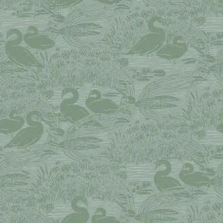 Laura Ashley Vliestapete, Grün, Papier, Kunststoff, Tiere, Herz/Romantik, Rechteckig, 52x1000 cm, FSC Mix, Tapeten & Wandverkleidungen, Vliestapeten