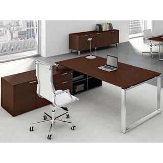 Schreibtische Loopy mit Sideboard links oder rechts