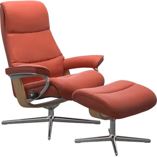 Stressless Relaxsessel View Kaltschaum 78 x 108 x 78 cm Braun mit Hocker