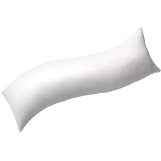 billerbeck Seitenschläferkissen Sinus 30 x 130 cm Baumwolle Weiß