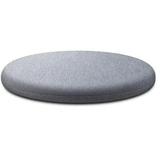 Generisch Stuhlkissen Rund, Memory-Schaum Sitzkissen 40cm, Weiches Kissen 30cm (Hellgrau, 40cm)