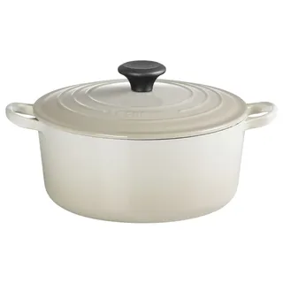 LE CREUSET Bräter 24cm rund DUNE - B/H/T ca. 25.20x15.60x31.20
