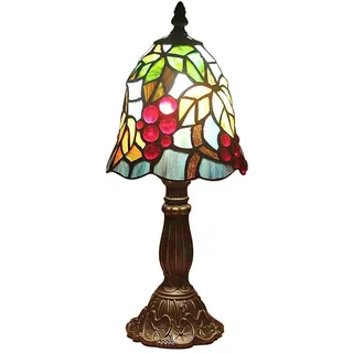 Kinbolas 6" Glasmalerei Lampenschirme Schreibtischlampe Tiffany-Stil Serie Kleine Nachttischlampe Lesen Antike Tischlampe Wohnzimmer Schlafzimmer Büro Vintage Art Deco (G-5), TFN-08