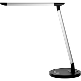 Alco, Tischlampe, LED-Tischleuchte silber-schwarz (410 lm)