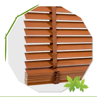 Verdunkelungs Venezianische Jalousie, 50/60/80/100/110/130cm Echtholz Fenster Jalousie, Horizontal Venezianische Jalousette, Holz Sonnenschutz Jalousien Für Haus/küche/büro,WxH-100x120cm/39.4*47in
