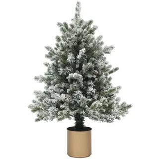 Homcom Künstlicher, Grün, Kunststoff, 100 cm, Dekoration, Weihnachtsdekoration, Weihnachtsbäume & Zubehör