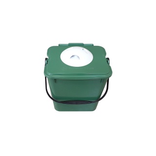 Biologic Küchen Vorsortierbehälter mit Geruchsfilter, grün Volumen: 10 Liter